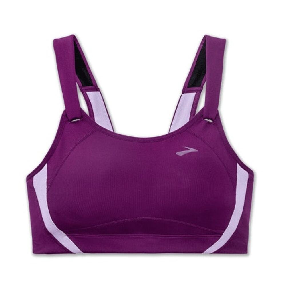 NWT Brooks Jubralee Sports Bra Violet Lilac Size 34D High Impact